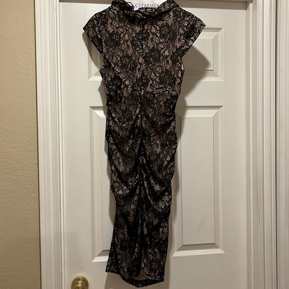 Like new Xscape Black/beige dress, Size 4 - Picture 3 of 4